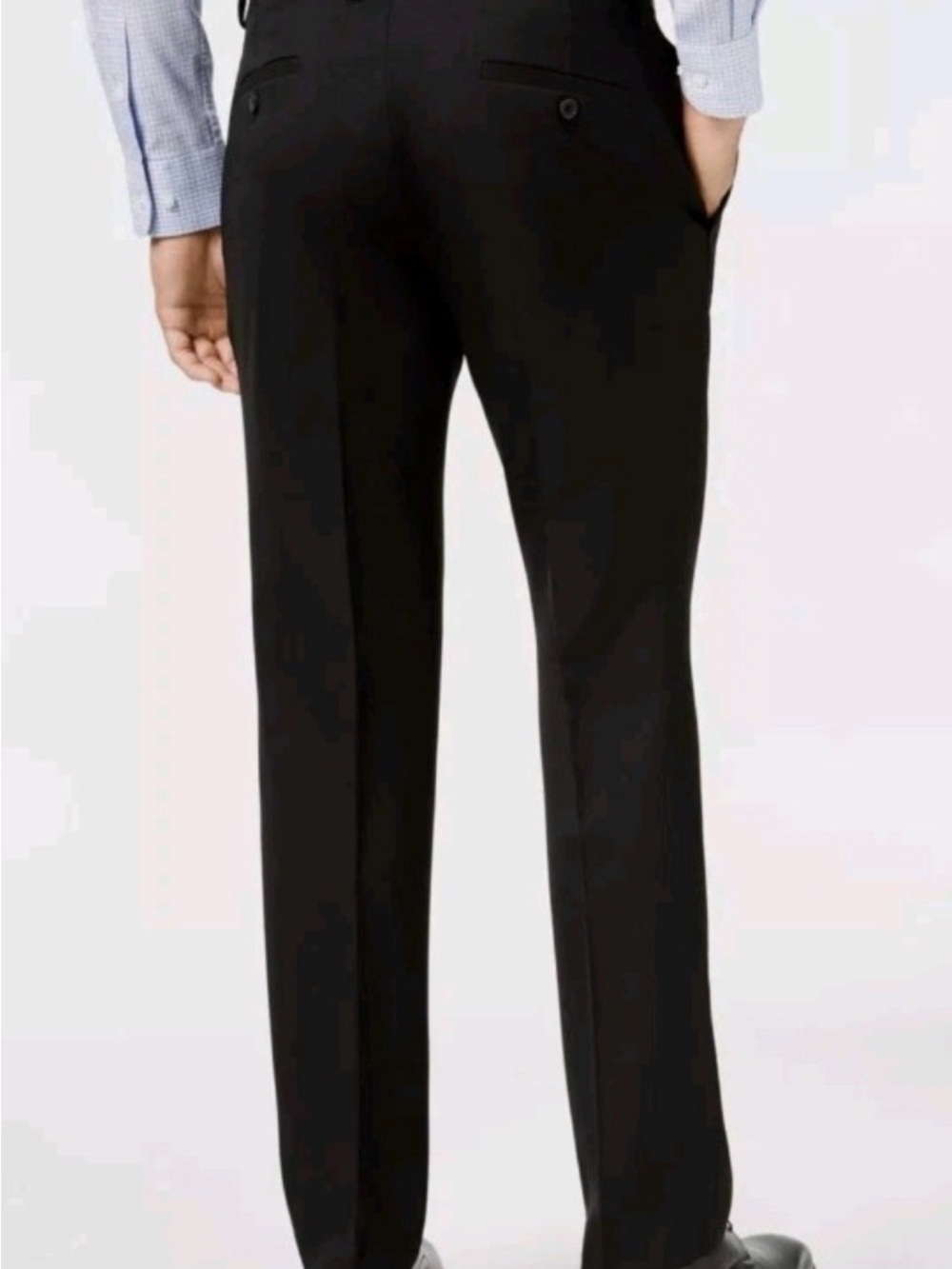 NWT Kenneth Cole Reaction Men's Black Dress Pants - Tailored Straight Leg